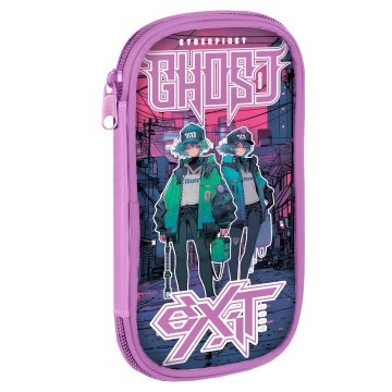 Пенал-косметичка (210*110*20) молния, ткань "Ghost city"