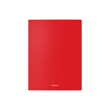 Папка-скоросшиватель пластиковая с пружинным механизмом ErichKrause Matt Classic, A4, красный (в пак