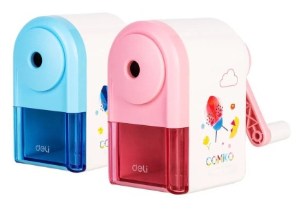 Точилка механическая 1 отв, пласт.корпус. ассорти