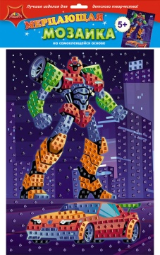 Аппликация из EVA А3 "Робот"