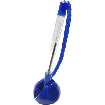 Ручка шар. Stop Pen на самокл. подставке, 0,7мм,  пластик. шнур, синяя