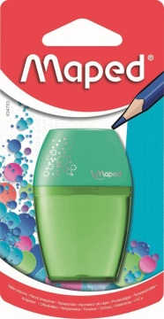 Точилка пласт. с контейнером 1 отв. SHAKER, в блистере, ассорти