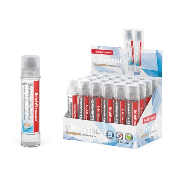 Клей канцелярский Crystal 50мл ЕК прозрачный с аппликатором