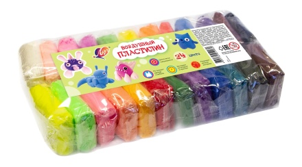 Пластилин воздушный, 24 цвета