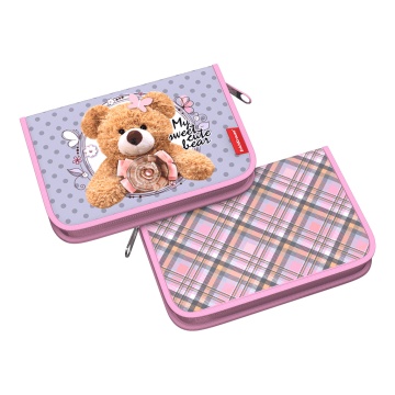 Пенал-книжка без наполнения ErichKrause 135x205x30мм Teddy Bear