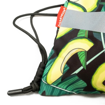 Мешок для обуви ErichKrause с карманом на молнии 500x410мм Avocado Night