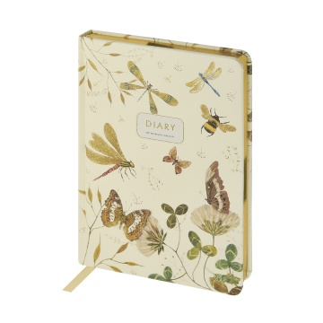 Ежедневник недат. А5 120л., кожзам, тв.пер. "Fauna. Бабочки" ляссе