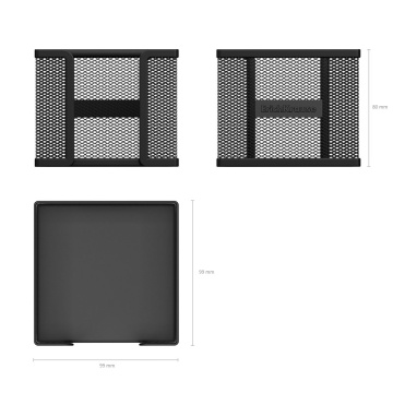 Подставка для бумажного блока прямоугольная металлическая ErichKrause Compass, Classic, черный