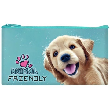 Пенал-косметичка (205*108) молния, ткань "Пушистый друг"
