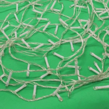 Гирлянда электрическая 14м 180LED светодиодная, прозрач. шнур, вьюн, 220В,шампань