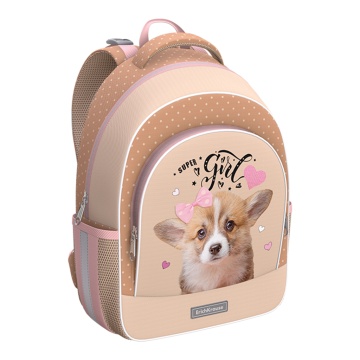 Ученический рюкзак с грудной перемычкой ErichKrause ErgoLine 15L Corgi Puppy