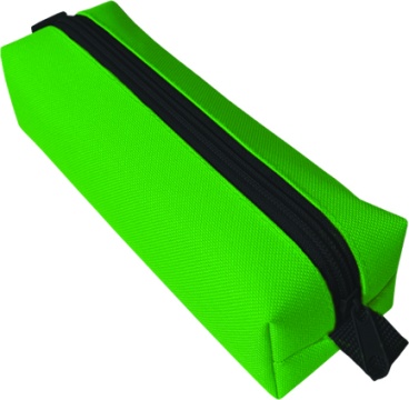 Пенал-косметичка (195*60*50) молния, ткань "Зеленый"