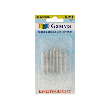 Иглы для шитья 1-5 , 20шт