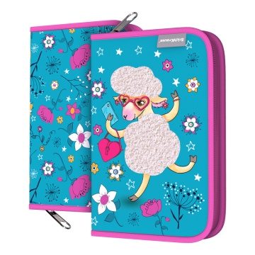 Пенал-книжка без наполнения ErichKrause 135x205x30мм Flower Sheep