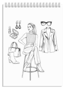 Раскраска "Создай образ. Весна в Париже" А5 64стр.