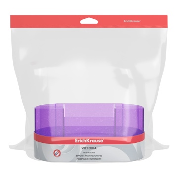 Подставка настольная пластиковая ErichKrause Виктория, Блёстки, ассорти из 3 цветов