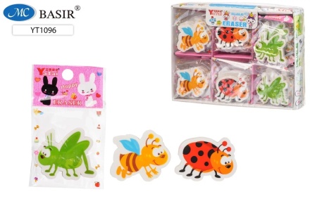 Ластик: "НАСЕКОМЫЕ";  размер 4,5