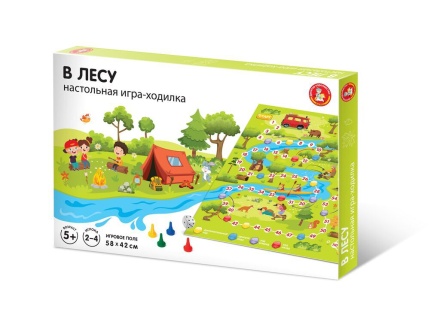 Игра с фишками 580*420 мм "В лесу"  в коробке 5+