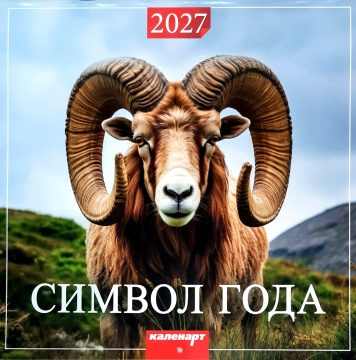 Календарь КВАДРАТ (большой) 285х285мм на 2027 год "Символ года"