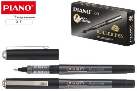 Ручка гелевая Роллер "PIANO BUSINESS"; синий корпус; 0,5 mm цвет чернил чёрный.