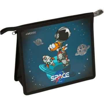 Папка д/тетрад. А5 (243x200x80) 1отд. молния сверху, пластик"Astronaut", тиснение фольгой