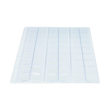 Лист д/монет  (207*250мм) ПВХ 180 мкм на 54 ячеек