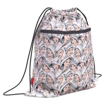 Мешок для обуви ErichKrause с карманом на молнии 500х410мм Color Sketch