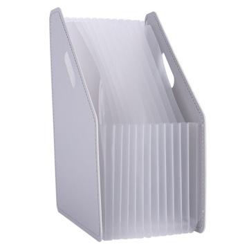 Накопитель  д\бумаг верт. с 13 прозр.отд., складной серый