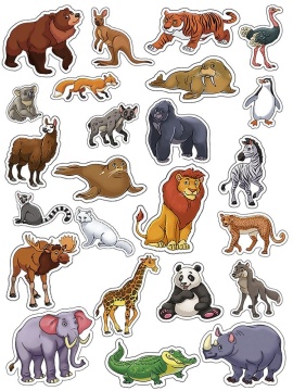 Игра магнитная "Дикие животные" 24 дет. 3+