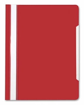 Скоросшив. пласт. прозр. верх.  малиновый, 0.12/0.16