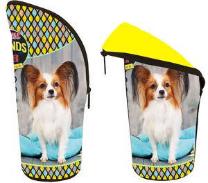 Пенал мягкий на молнии  ПОПИН ДОК .ОНИКС