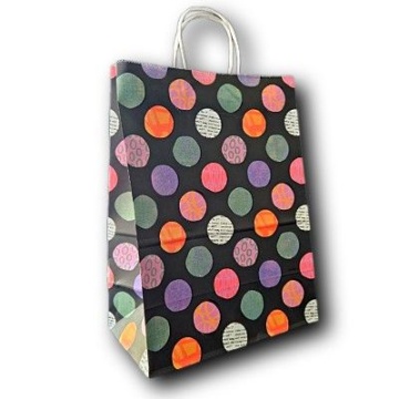 Пакет подар. бумажн. 35*26*15 см, 100 гр/м2 Геометрия 2, крученые ручки