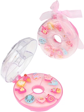 Набор колец "Красивые фигурки" 10 шт, ассорти