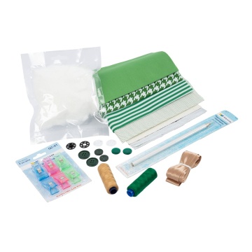 Набор для шитья "Школьный 2" 25 предметов, зелёный