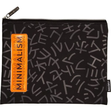 Папка д/тетрад. А5 (260*200*10) 1отд. молния сверху, кожзам " Minimalism", аппликация к/з