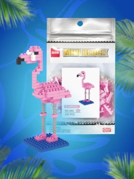 Конструктор пластм. Mini block "Фламинго" 105дет.*