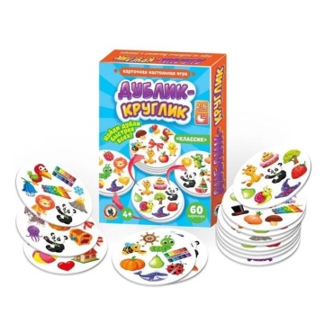 Игра настольная Дублик Классик 60 карточек , аналог игры Добль
