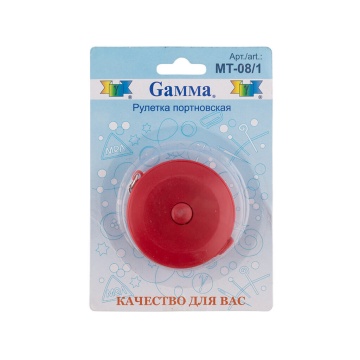 Рулетка канцелярская Gamma, 1.5м., брелок