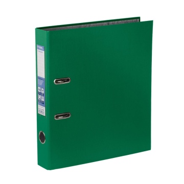 Регистратор А4  50мм PVC, Classic, зелёный, карман