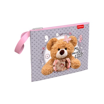 Папка текстильная на молнии ErichKrause Teddy Bear, A5+