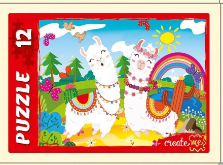 Пазлы   12 элементов  175*130мм. "Волшебный мир" 4 дизайна