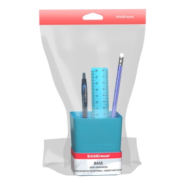 Набор настольный пластиковый ErichKrause Ледяной металл, голубой