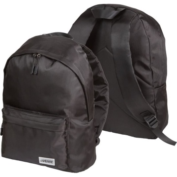 Рюкзак подростковый 40*29*17см deVENTE "Color Balance" нейлон, 1 отд, 1 пер.карм, аппликация, черный