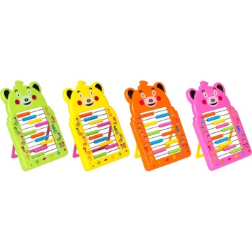 Счеты пластмассовые детские 15,5*24см "Медведь" ассорти