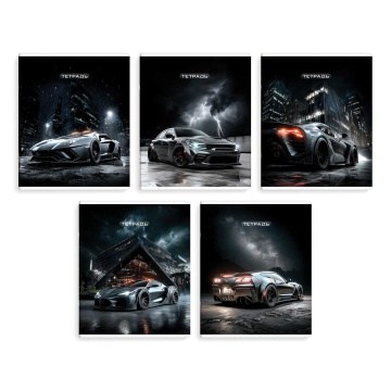 Тетрадь А5 48л ЛИН. Феникс+ "Сити-драйв" выб.твин-лак