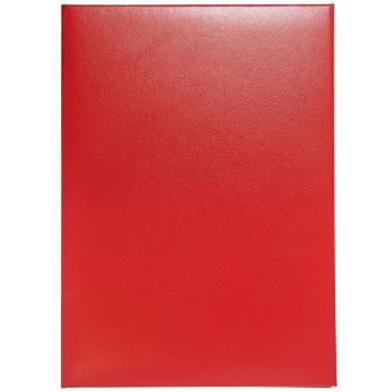 Папка Адресная А4 БЕЗ ТЕСНЕНИЯ, б.вкл.красная