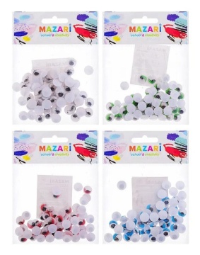 Набор "Глазки подвижные с ресницами" 10мм, 60 шт