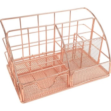 Подставка наст. "Gold Rose" 22*14*13см , металл, розовое золото