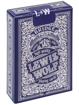 Карты игральные 54шт,  "Lewis & Wolf" poker size index jumbo, 63*88 мм