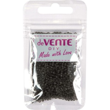 Бисер круглый "deVENTE. Frosted"  2 мм, 10гр, стекло, полупрозр., серый